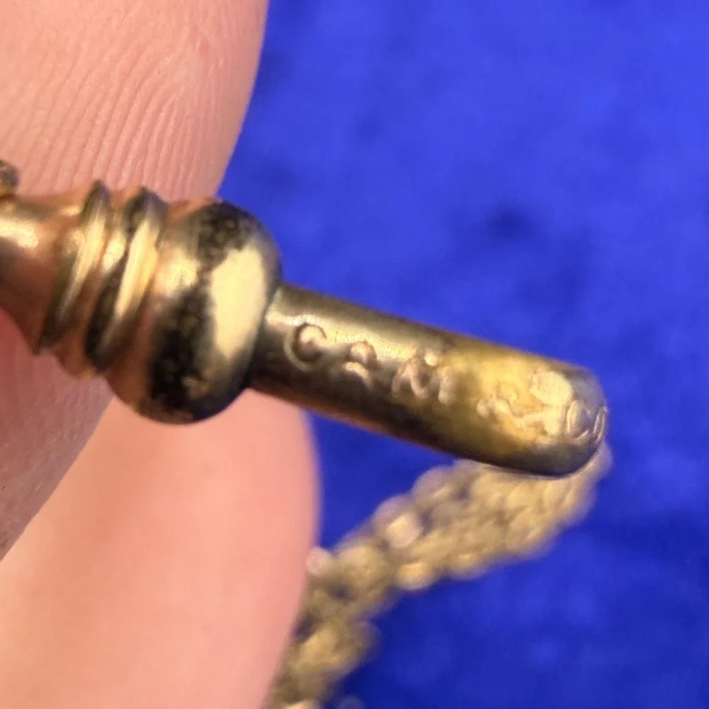 Vintage CAM&CO Gold Filled Watch Chain Slider 48